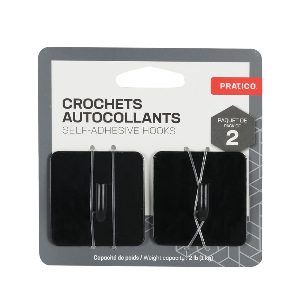 Crochets adhésifs Pqt/2
