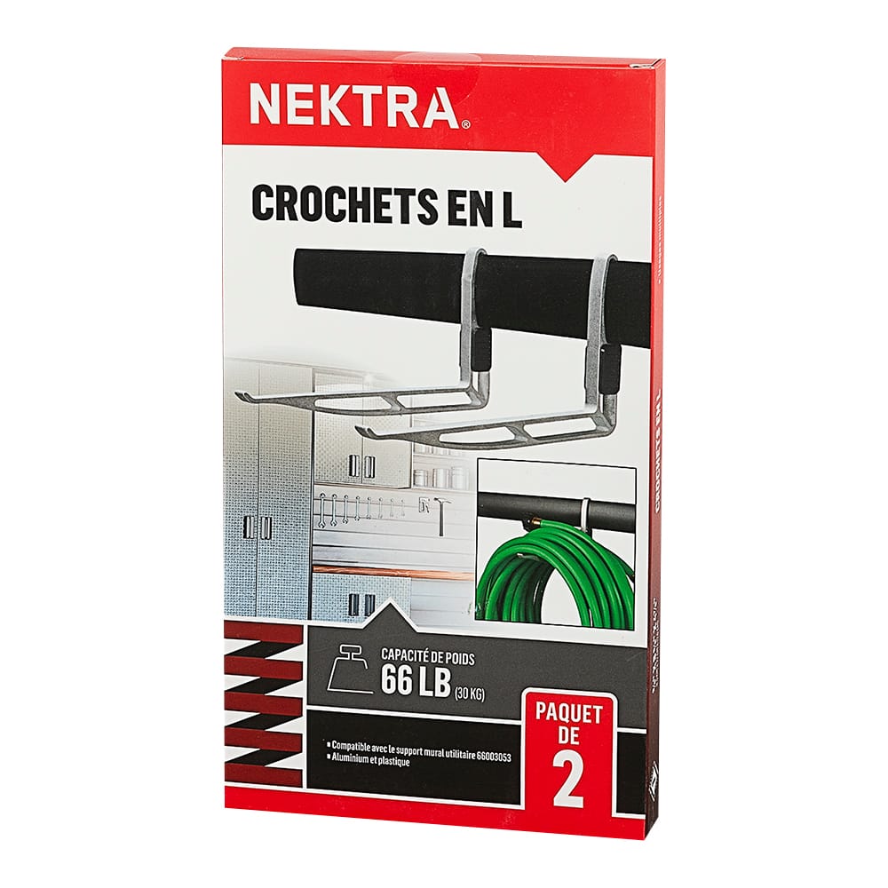 Crochets en L Pqt/2 NEKTRA