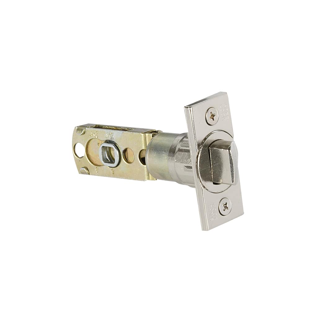 Poignée de porte de salle de bains bec-de-cane  Westley nickel satiné