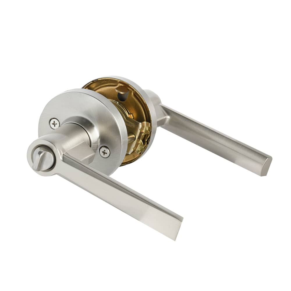 Westley Keyed Entry Door Handle Satin Nickel