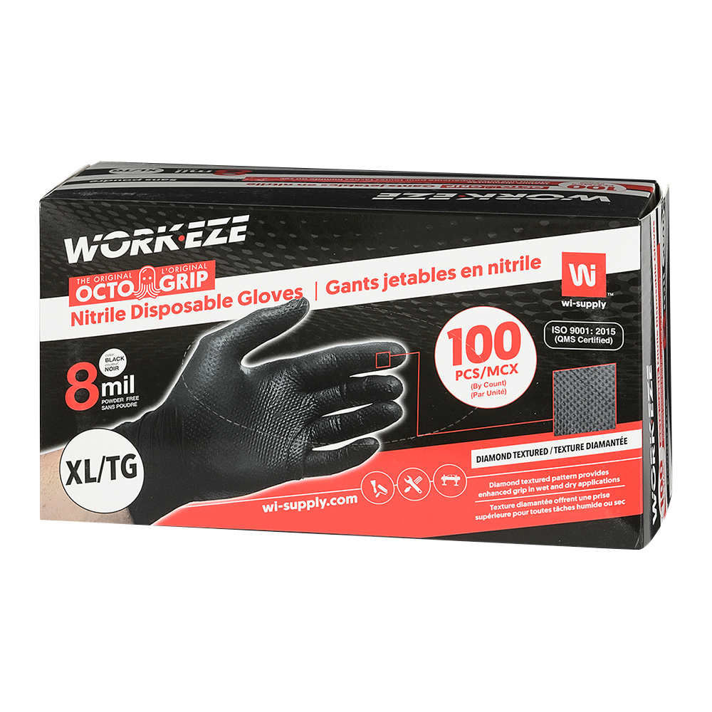 Gants jetables en nitrile très grand Pqt/100