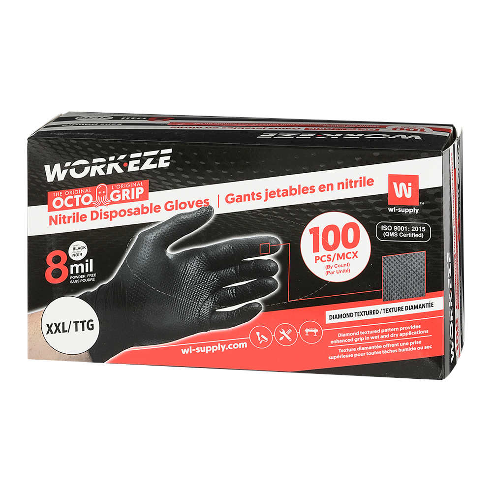 Gants jetables en nitrile très très grand Pqt/100