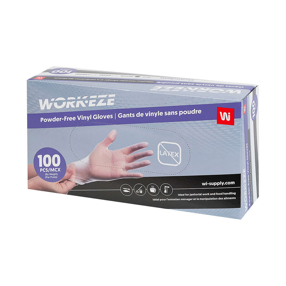 Vinyl Disposable Gloves Medium Pkg/100
