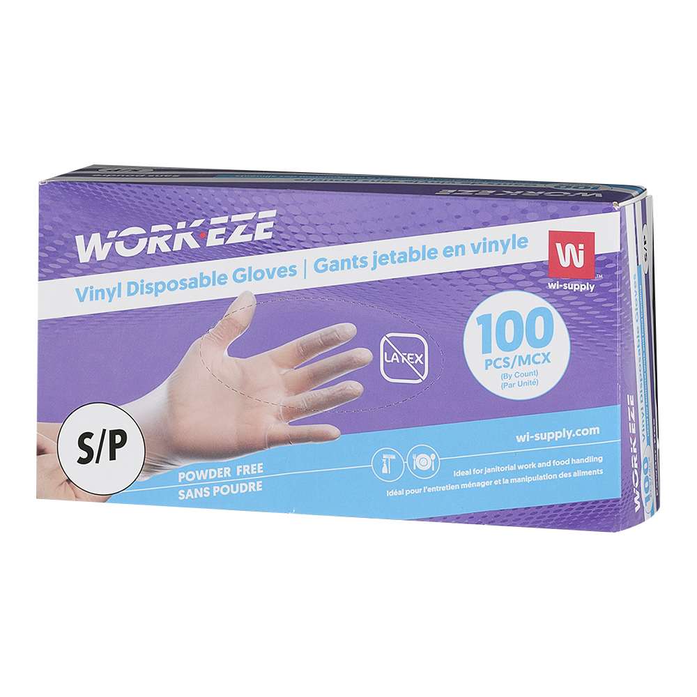 Gants jetables en vinyle petit Pqt/100