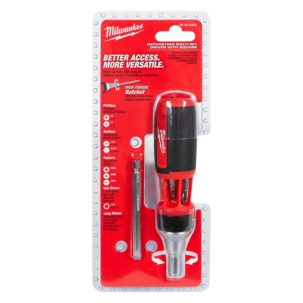 Tournevis à cliquet 9-en-1 MILWAUKEE