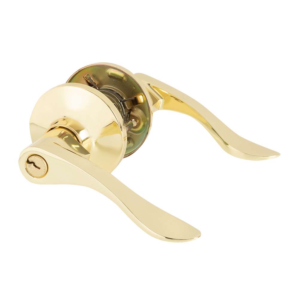KËYSTROM Wave Keyed Entry Door Lever Brass