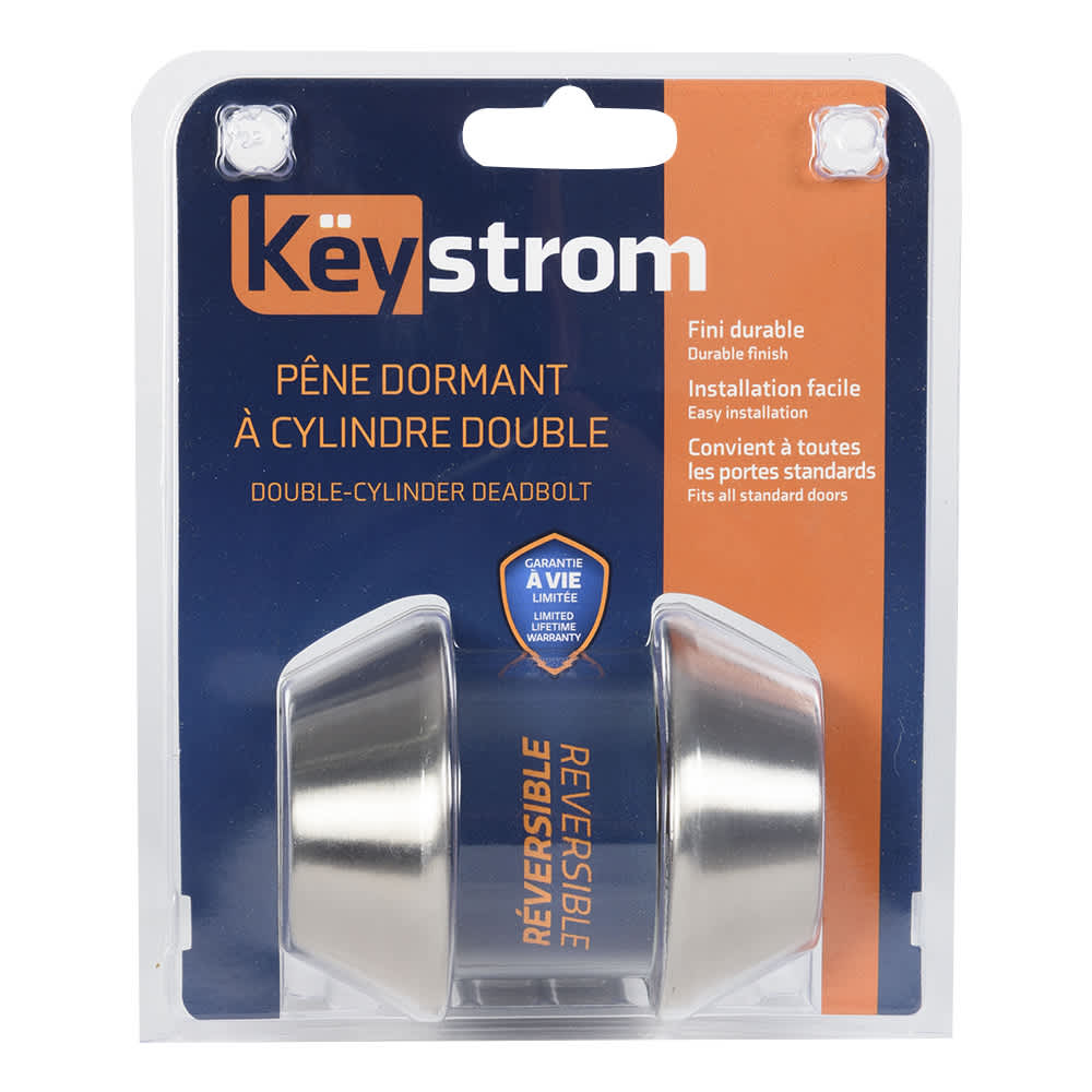 KËYSTROM Double Deadbolt Lock Satin Nickel