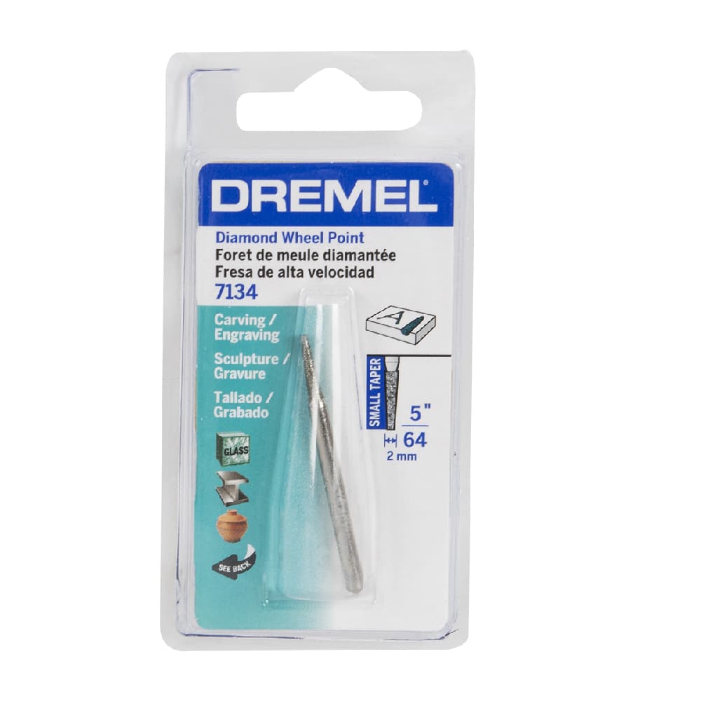 Meule conique à pointe au diamant 5/64&nbsp;po pour outil rotatif