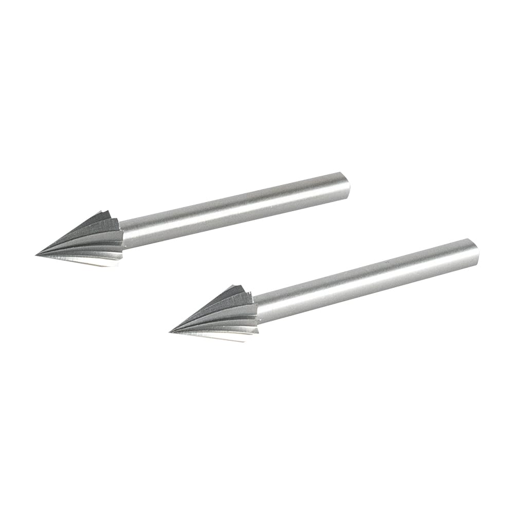 Fraise à sculpter conique 1/4&nbsp;po pour outil rotatif Pqt/2