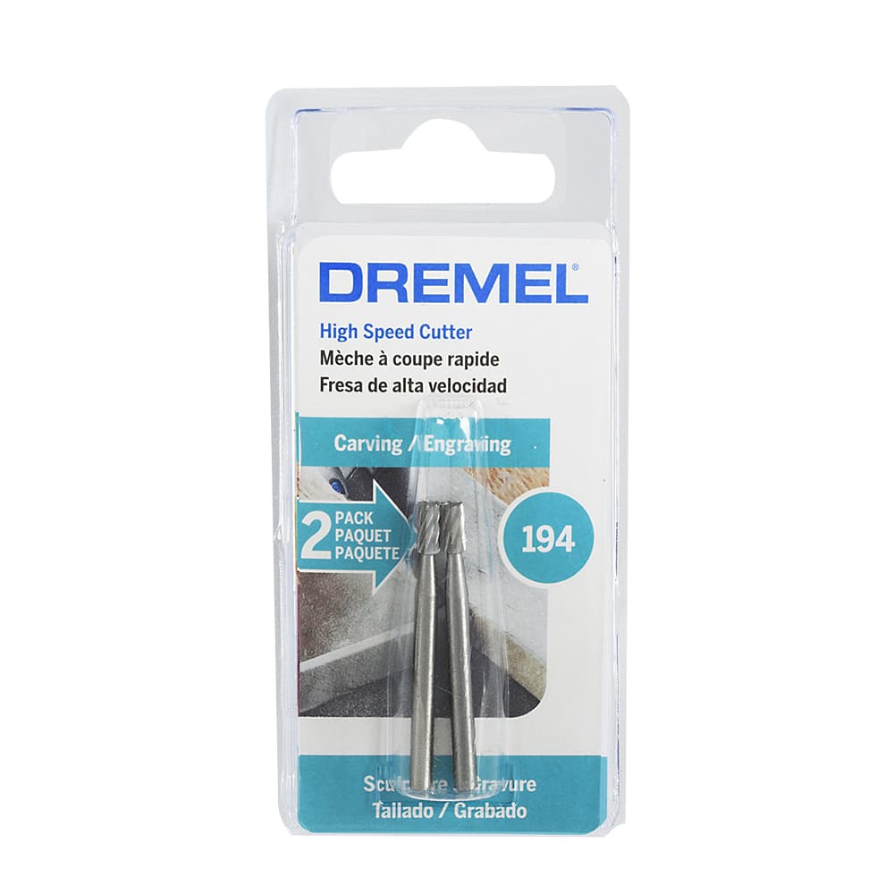 Cylinder Carving Bit 1/8 in. for Rotary Tool Pkg/2