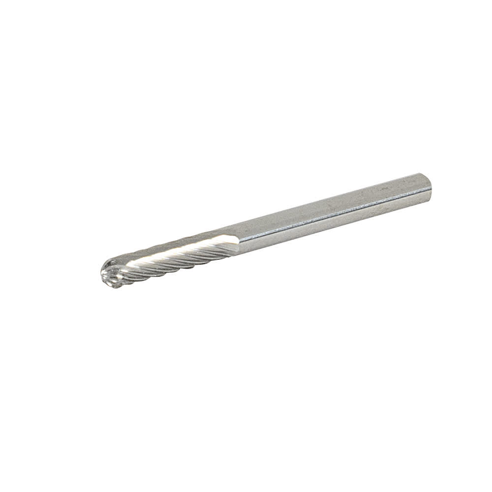 Cylindrical Carving Bit 1/8. in. With Round Tip for Rotary Tool