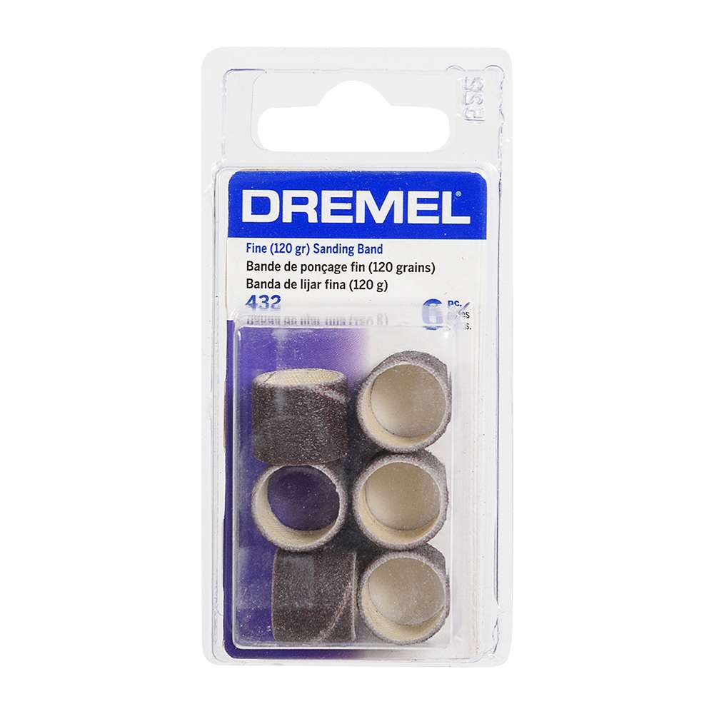 Sanding Band n° 120 Fine Grit for Rotary Tool Pkg/6