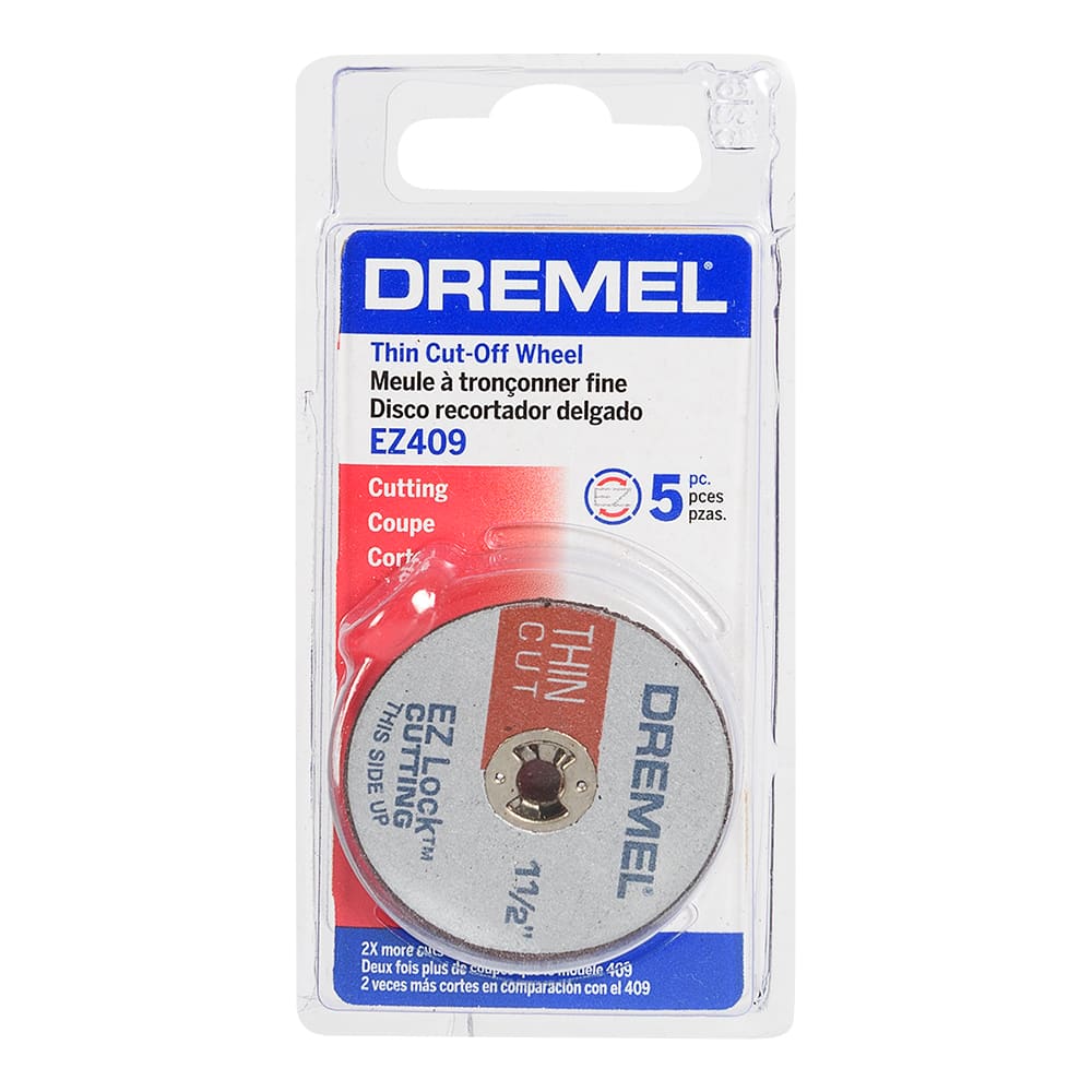 Disque à tronçonner mince 1 1/2 po EZ&nbsp;Lock pour outil rotatif Pqt/5