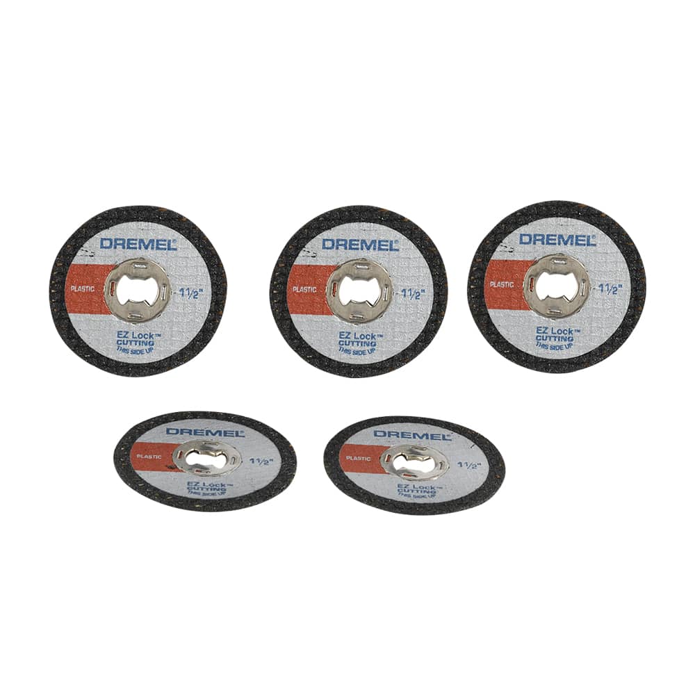 Disques à tronçonner pour le plastique EZ&nbsp;Lock 1 1/2 po pour outil rotatif Pqt/5