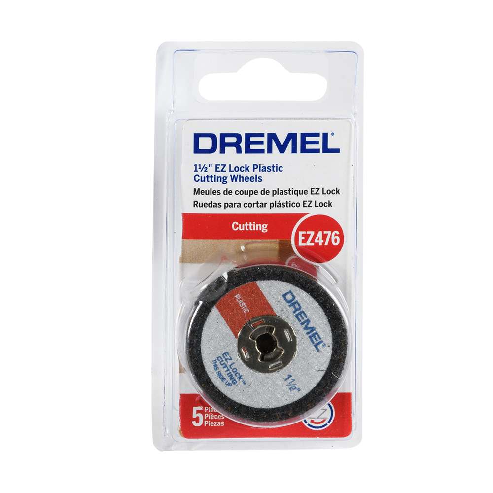 Disques à tronçonner pour le plastique EZ&nbsp;Lock 1 1/2 po pour outil rotatif Pqt/5