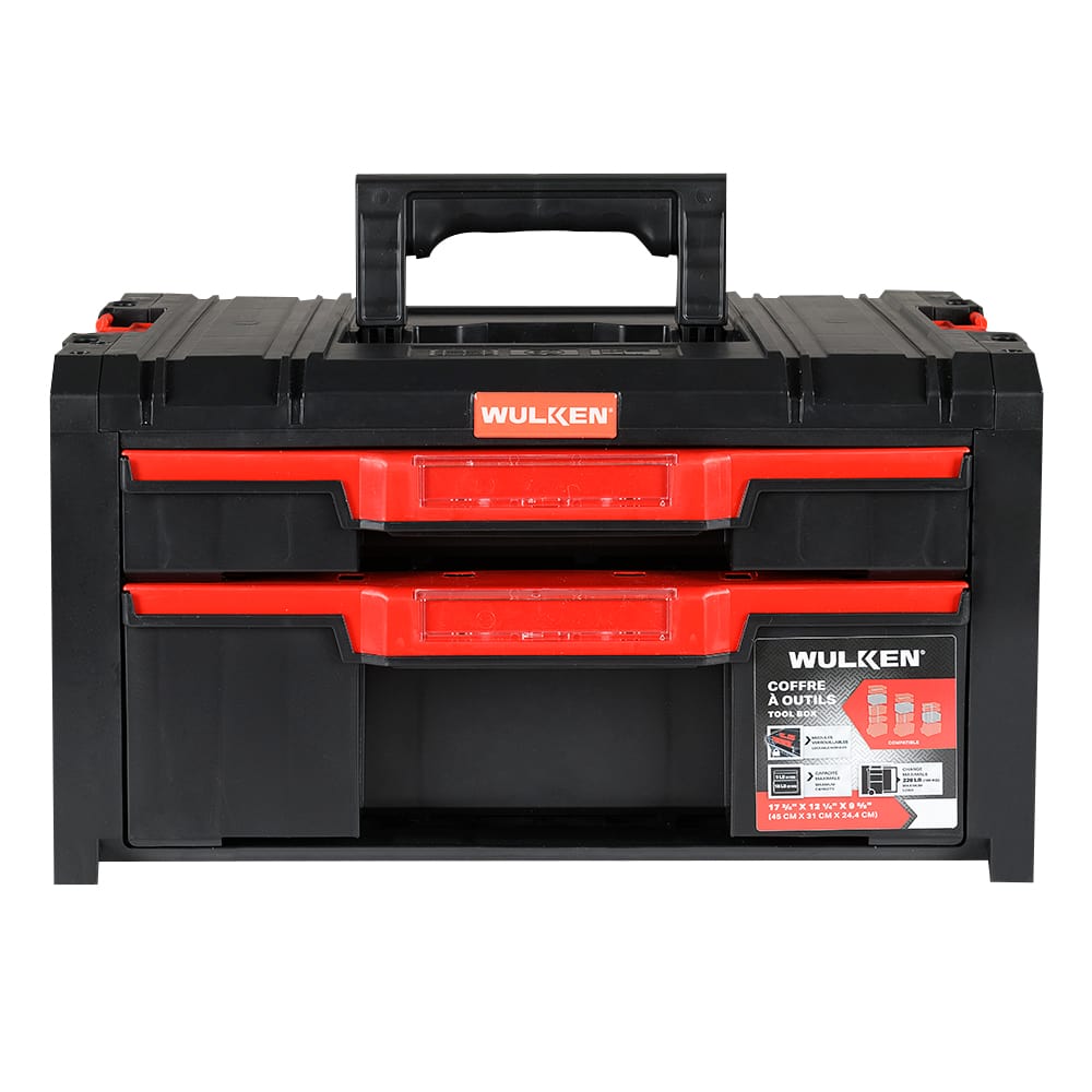 Coffre à outils 2 tiroirs WULKEN