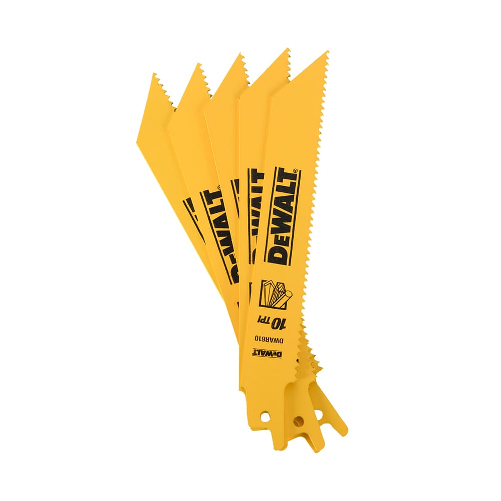 DEWALT Reciprocating Saw Blade 6 in. 10 TPI Pkg/5