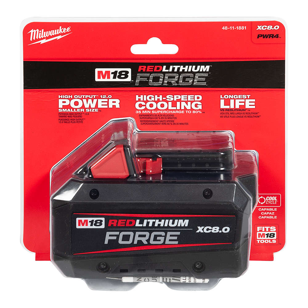 Batterie REDLITHIUM Forge XC 18&nbsp;V 8,0&nbsp;Ah MILWAUKEE