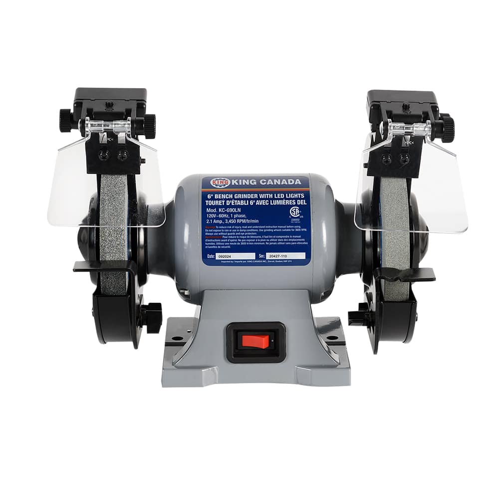 Touret d’établi 6 po avec éclairage DEL