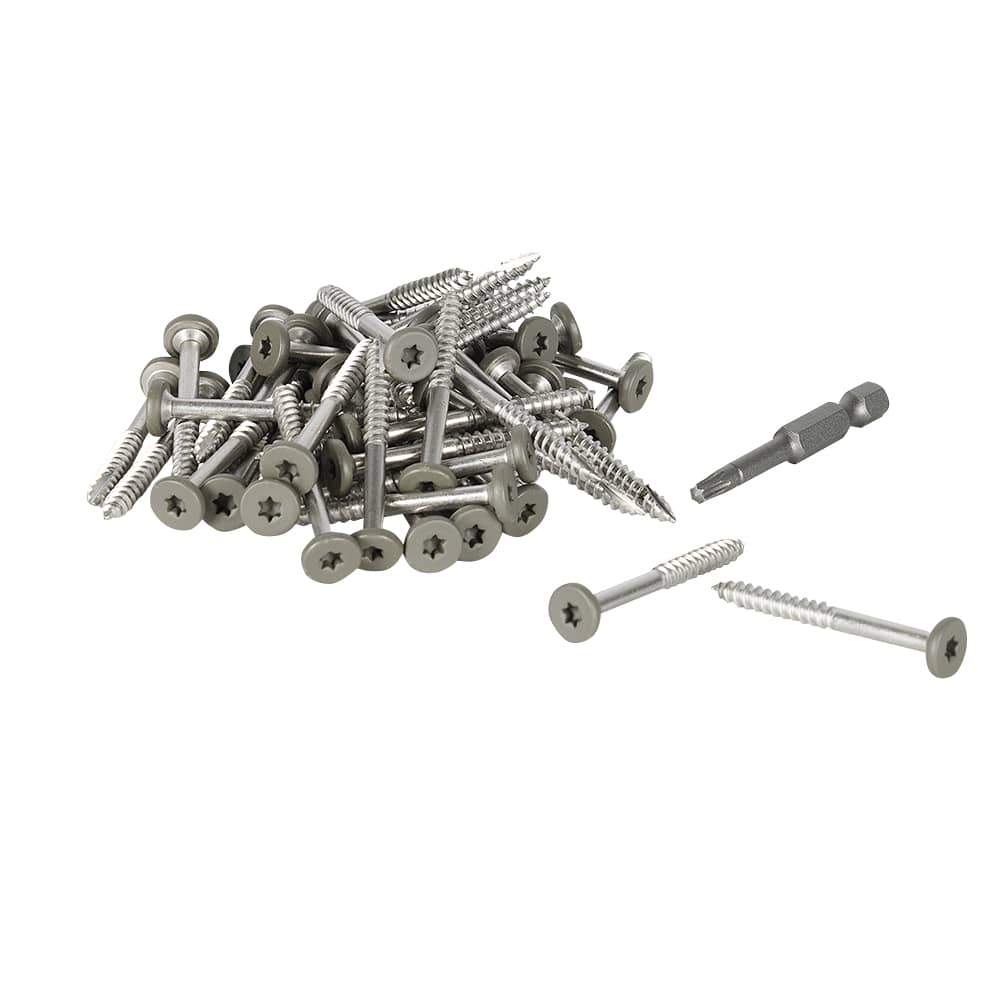 Trex Fascia Screws Rocky Harbor 1&nbsp;7/8&nbsp;in Pkg/100