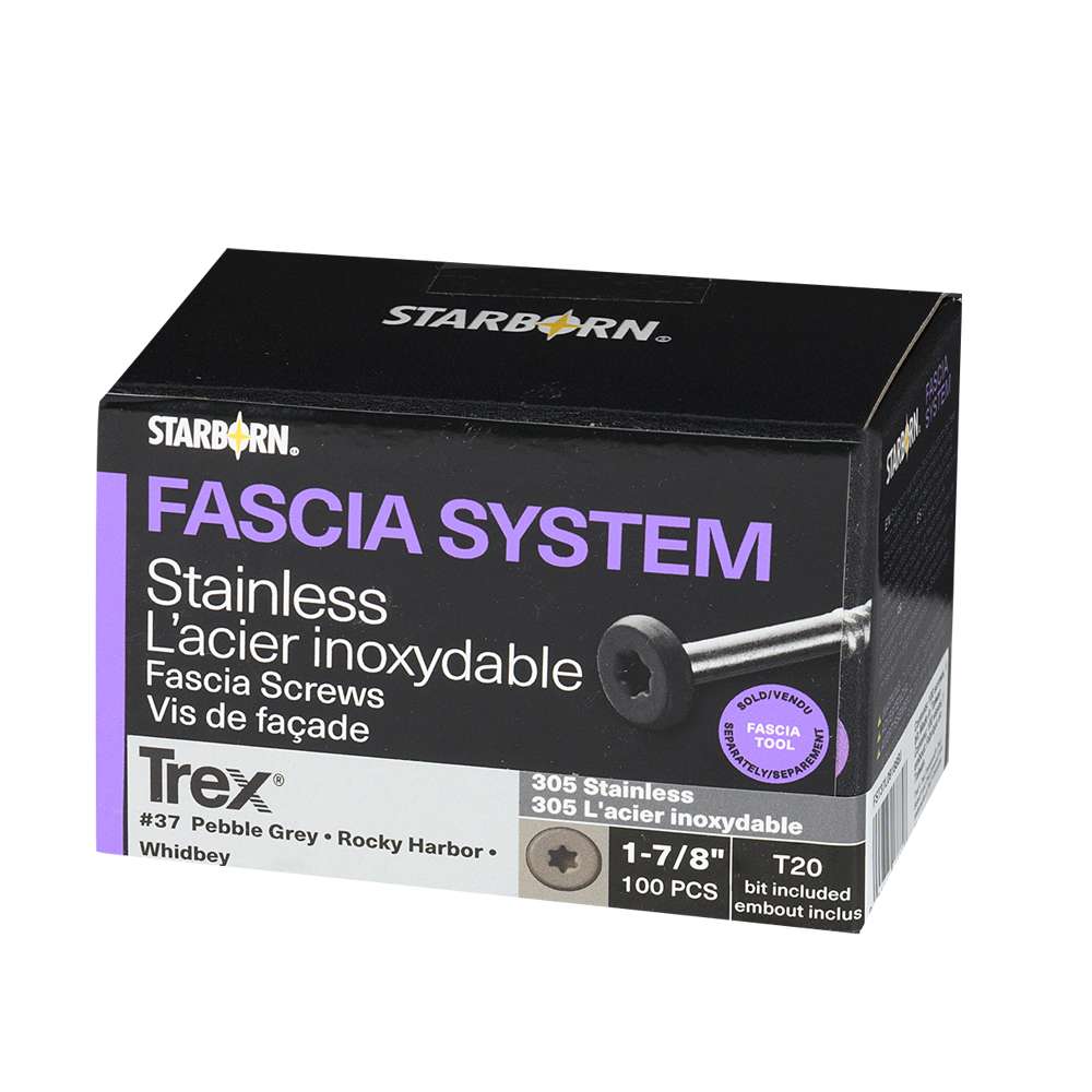 Vis pour fascia composite Trex Rocky Harbor 1&nbsp;7/8&nbsp;po Pqt/100
