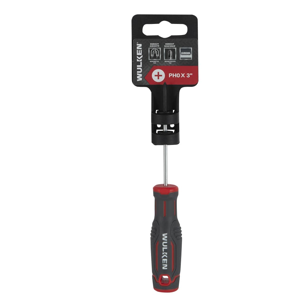 Tournevis cruciforme n° 0 x 3 po WULKEN