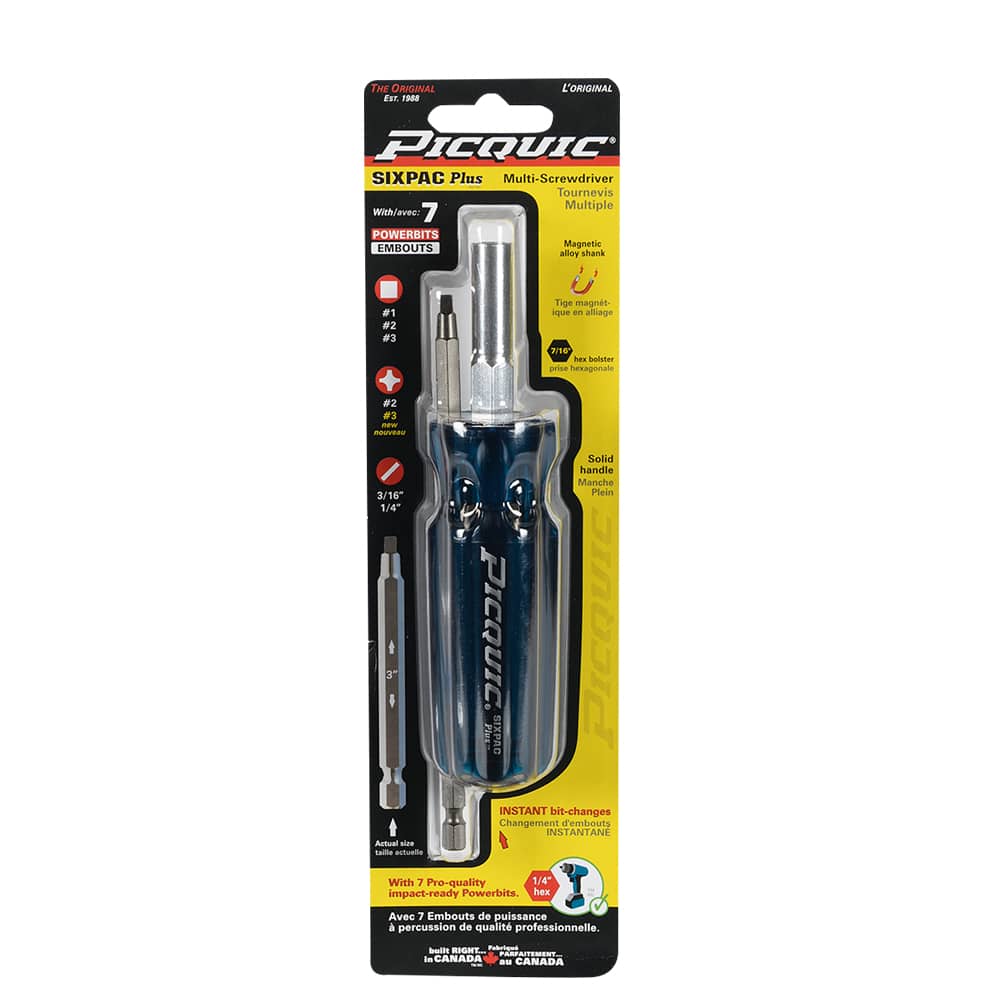 Tournevis Picquic à embouts multiples Sixpac Plus