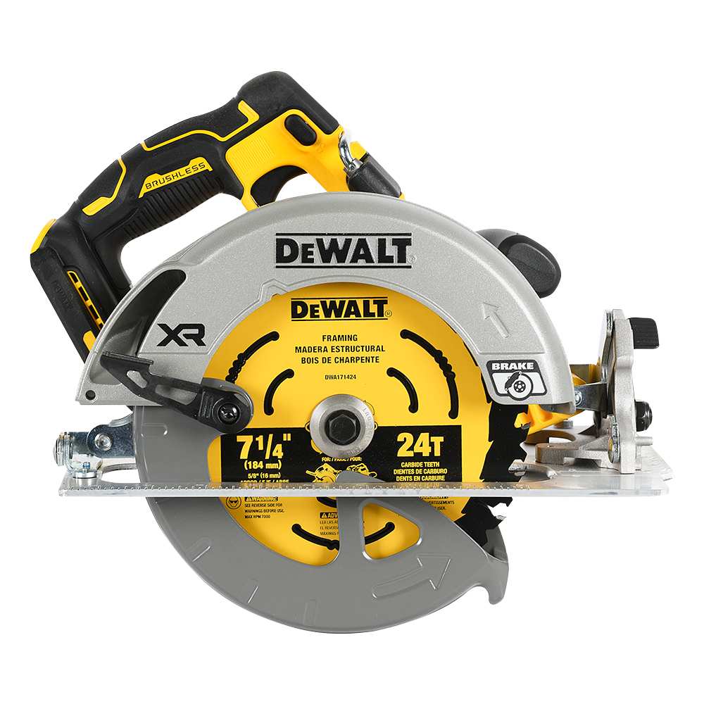 Scie circulaire 7 1/4 po 20 V MAX outil seul DEWALT