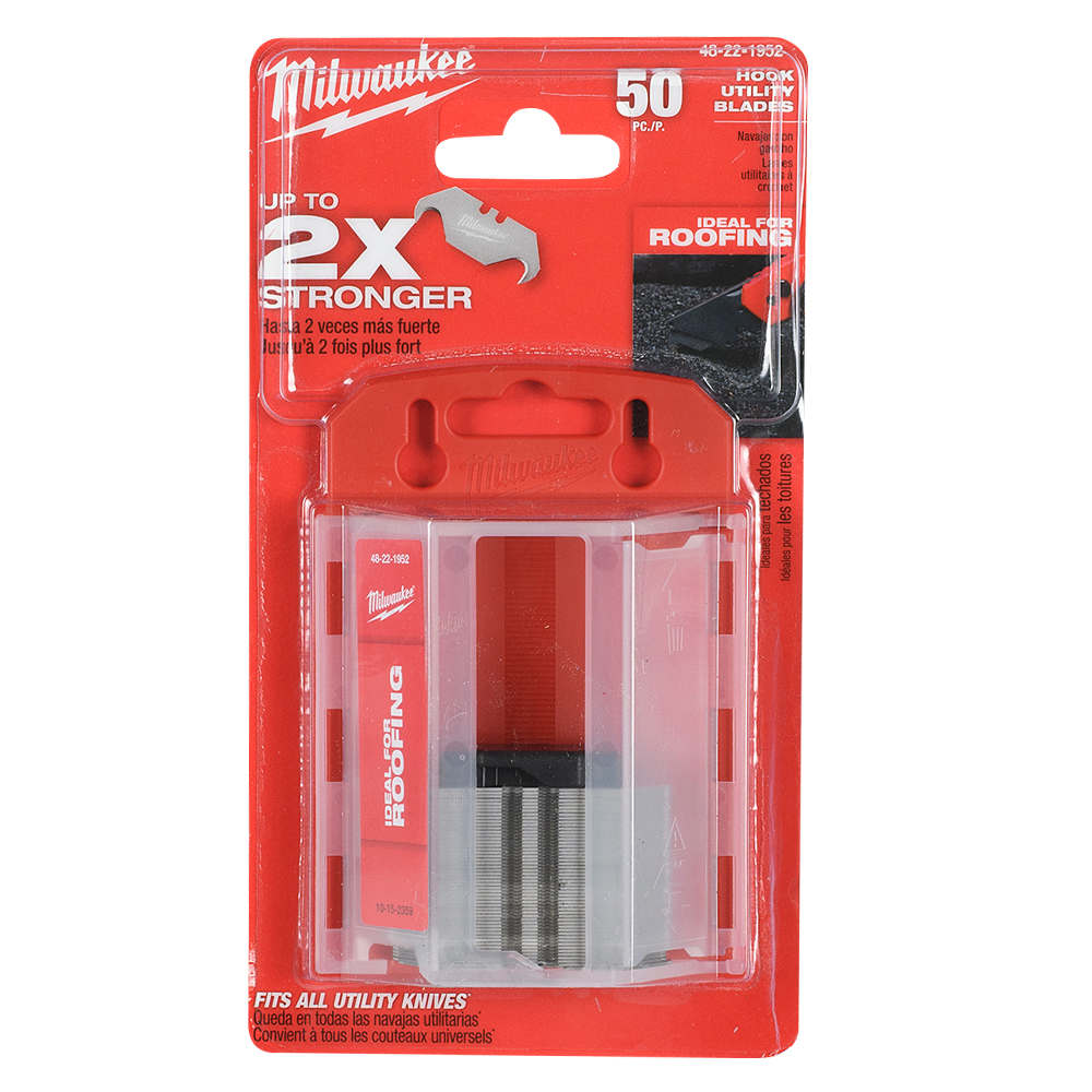 MILWAUKEE Utility Knife Hook Blades Pkg/50