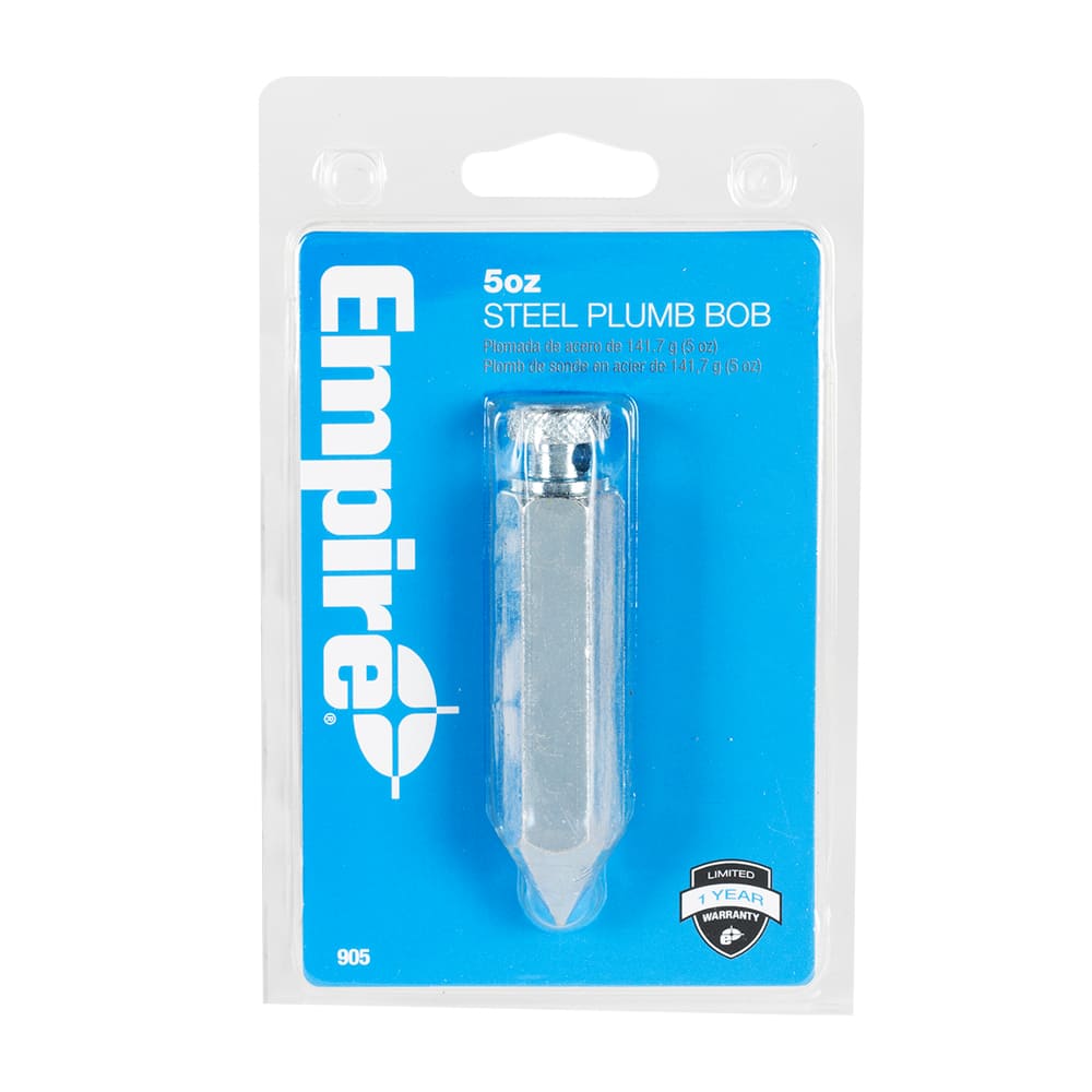 Fil à plomb hexagonal en acier 5&nbsp;oz