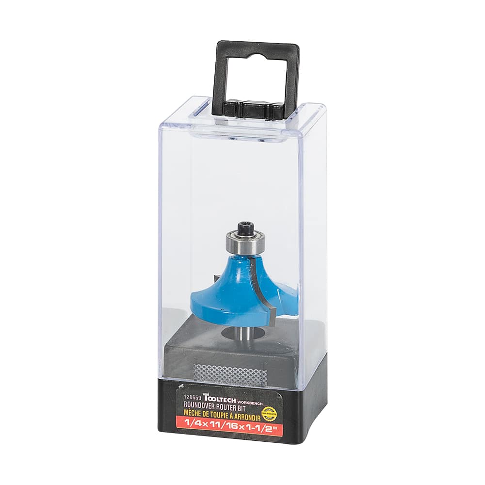 Mèche arrondie pour toupie 1/4 po x 11/16 po x 1 1/2 po