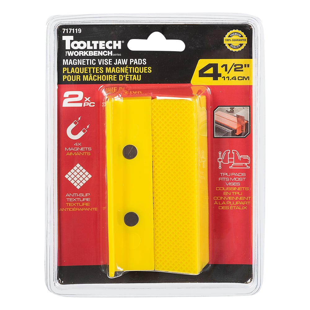 2-Set Magnetic Vise Jaw Pads 4 1/2 in.