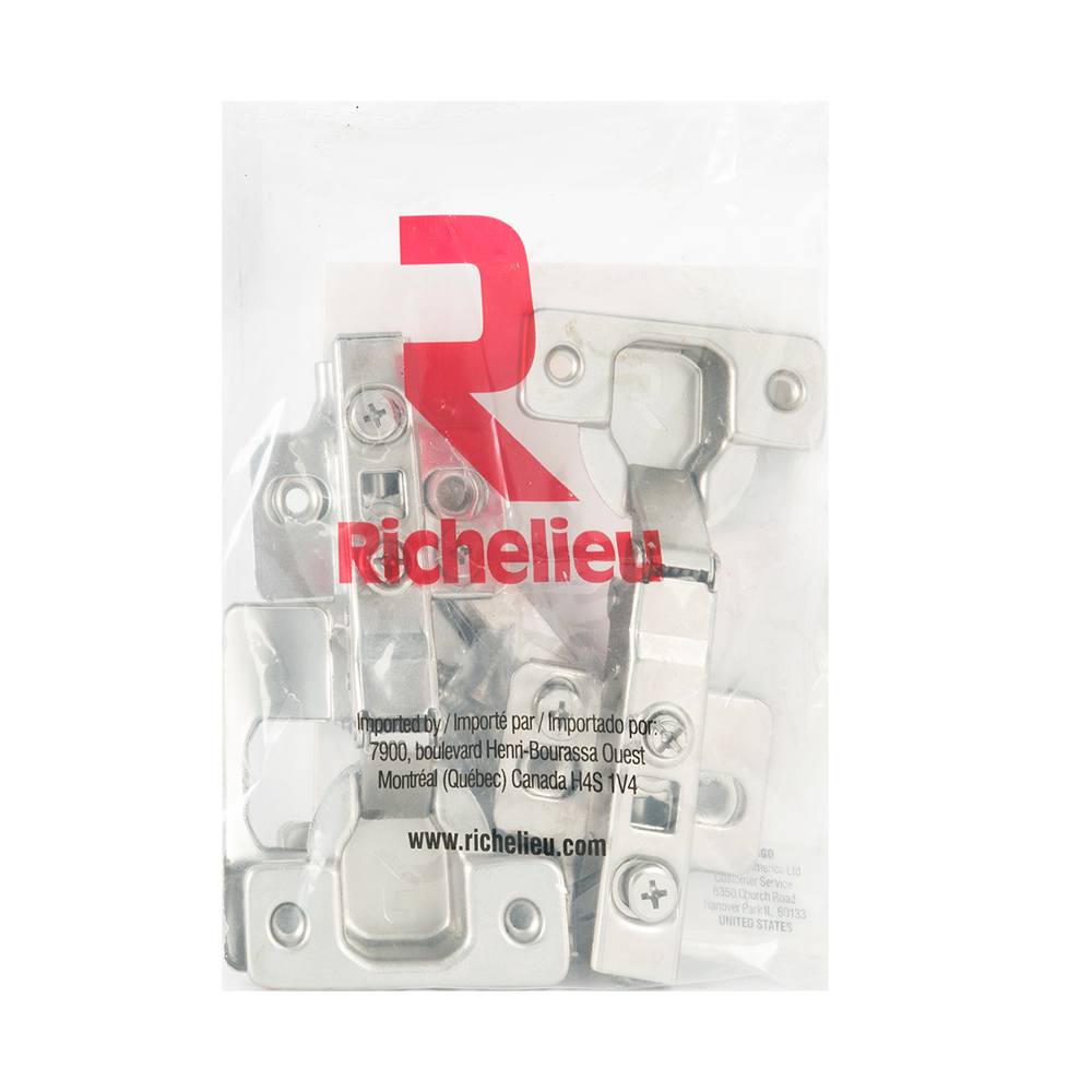 Pentures Euro RCS 105° à recouvrement complet Pqt/2