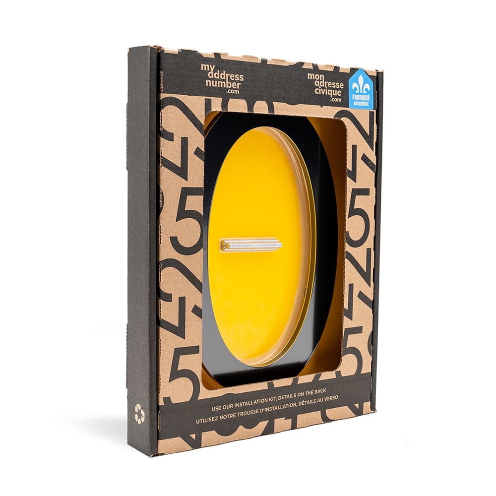 Chiffre 0 Bungalow en aluminium noir 8 1/2 po