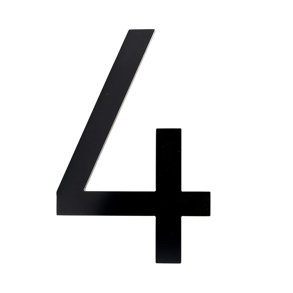 Bungalow Number 4 Aluminum Black 8 1/2 in.