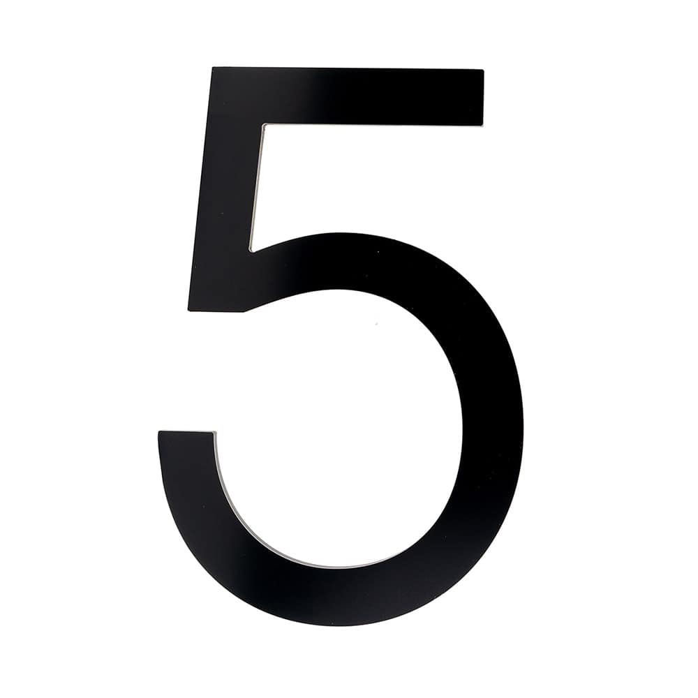 Bungalow Number 5 Aluminum Black 8 1/2 in.