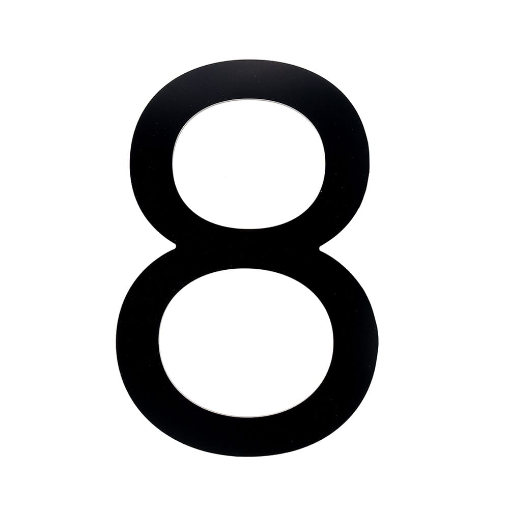 Bungalow Number 8 Aluminum Black 8 1/2 in.