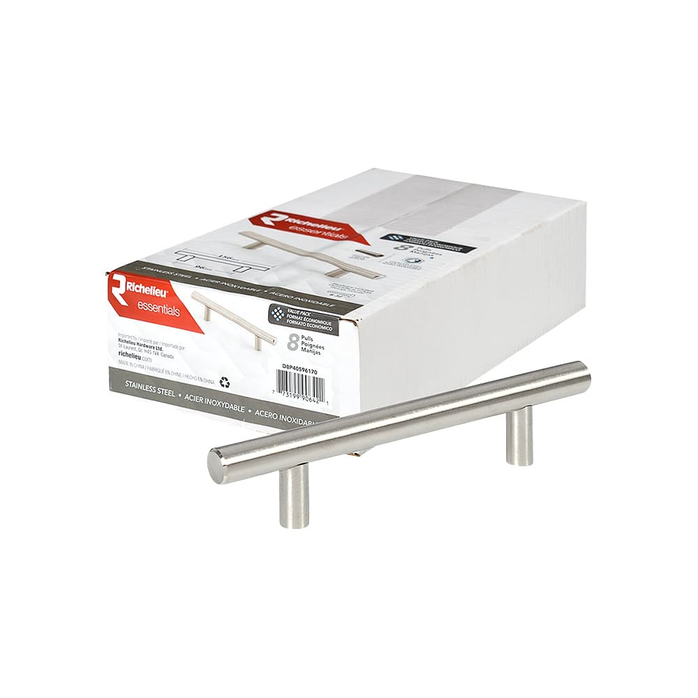 PACK OF 8 CONTEMPORARY METAL PULLS - 405