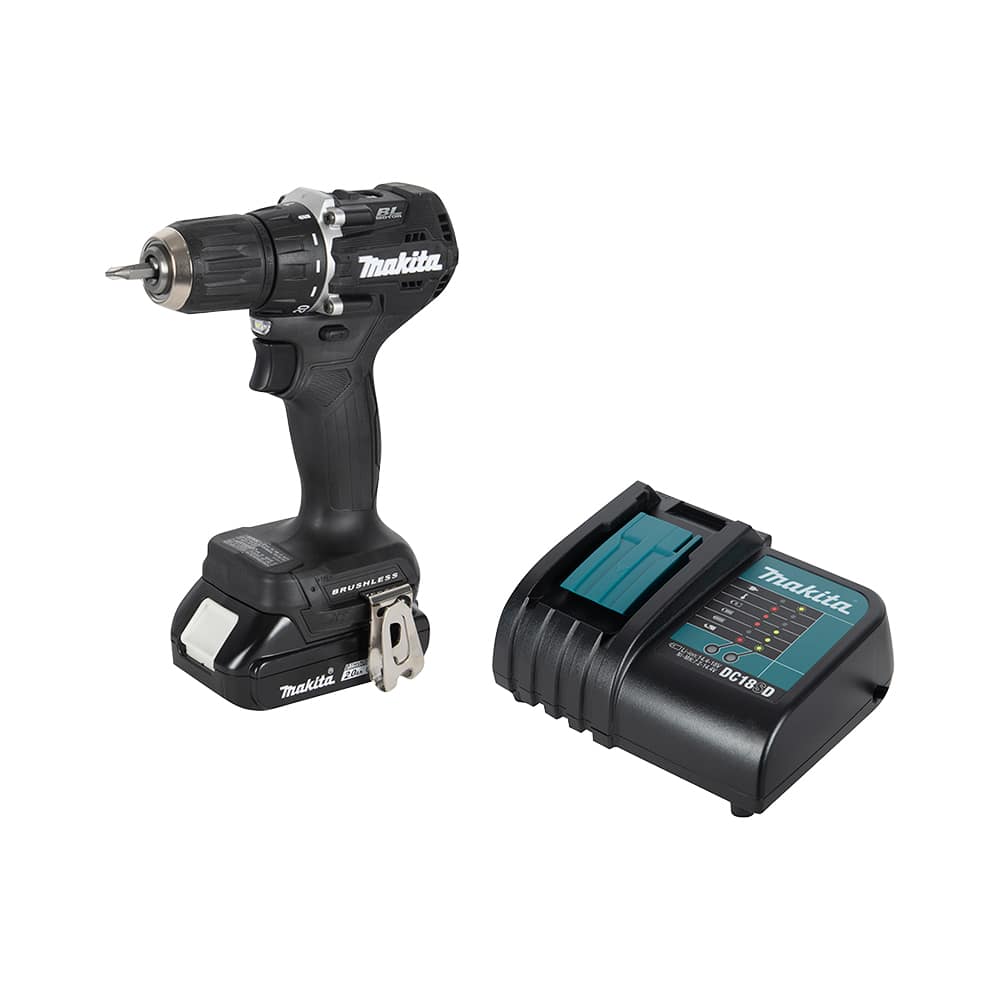 Perceuse-tournevis sous-compacte 1/2 po sans balai 18V LXT avec 1 batterie 2,0 Ah et chargeur MAKITA