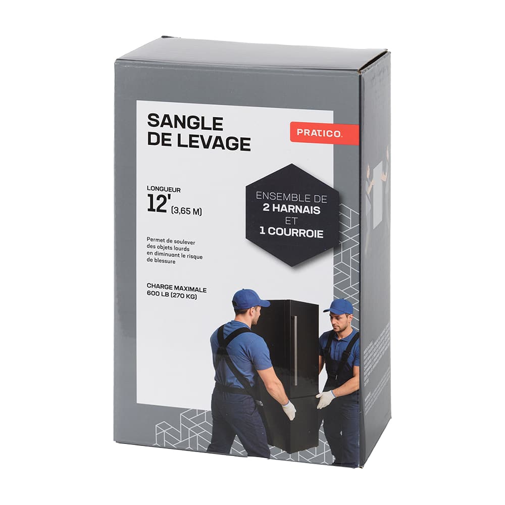 Ensemble de sangle de levage et harnais 12 pi PRATICO