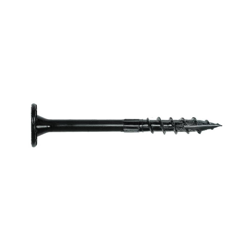 Indoor EWP-PLY Structural W.H. Wood Screw 3 3/8 in. Black Pkg/50
