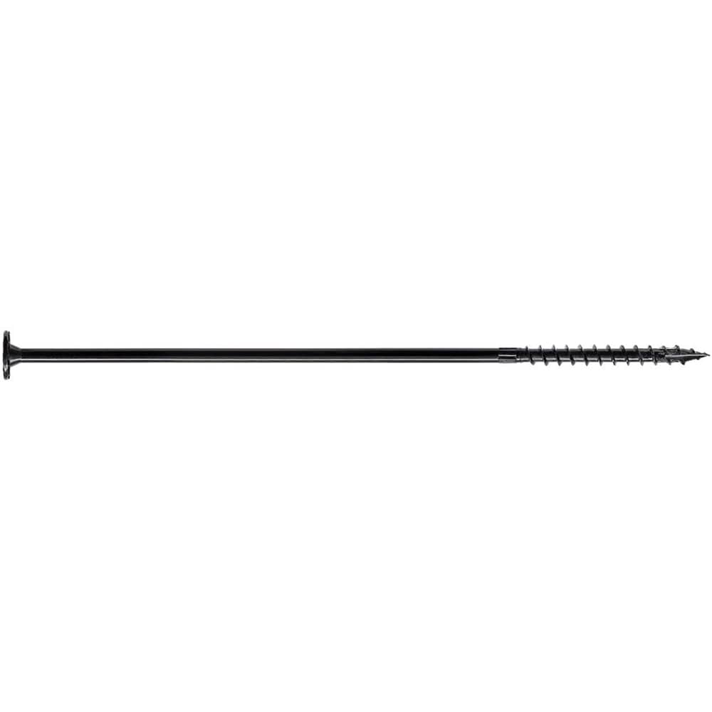 Indoor TIMBER Structural W.H. Wood Screw 10 in. Black Pkg/50