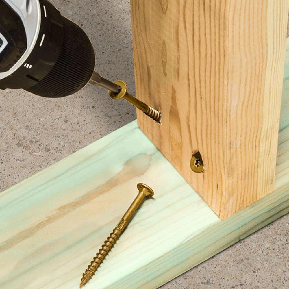 FRAMING Structural W.H. Wood Screw 2 1/2 in. Tan Pkg/50