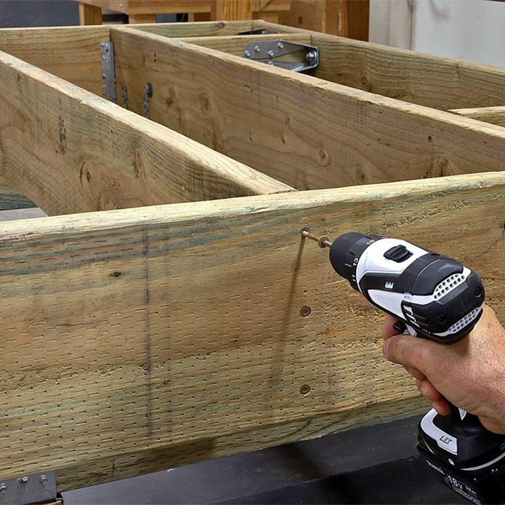 Vis à bois structurelle FRAMING 4&nbsp;po T.P. tan Pqt/50