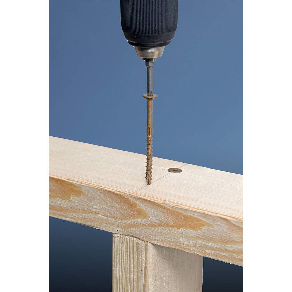 Vis à bois structurelle FRAMING 4&nbsp;po T.P. tan Pqt/50