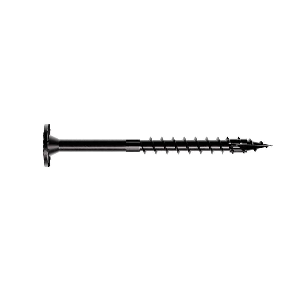 TIMBER DB Structural W.H. Wood Screw 4 in. Black Pkg/50