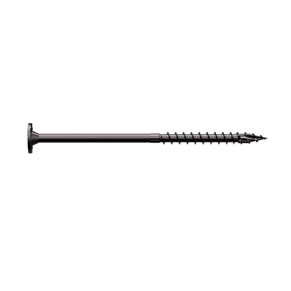 TIMBER DB Structural W.H. Wood Screw 6 in. Black Pkg/50