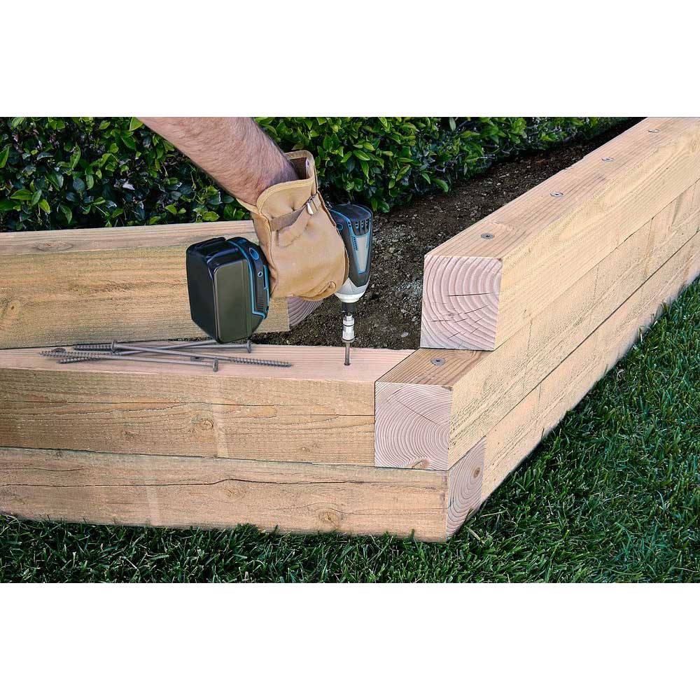 Vis à bois structurelle TIMBER DB 6&nbsp;po T.P. noir Pqt/50