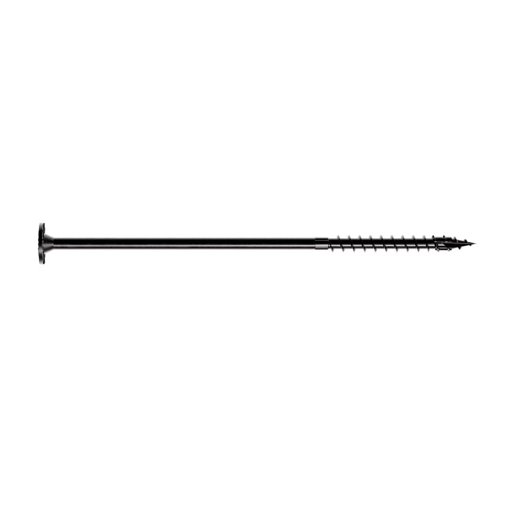 TIMBER DB Structural W.H. Wood Screw 8 in. Black Pkg/50
