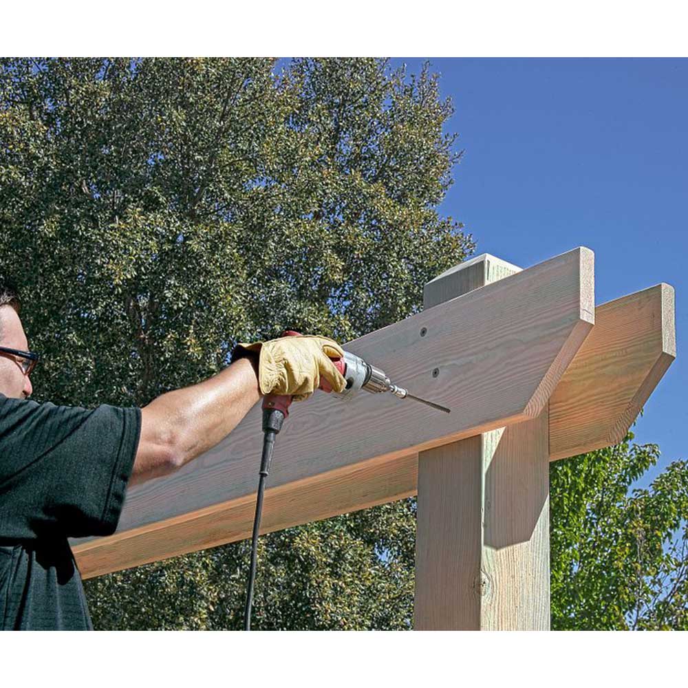 TIMBER DB Structural W.H. Wood Screw 3&nbsp;in. Tan Pkg/12